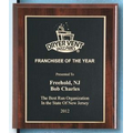 Cherry Finish Plaque w/ Engraved Plate (6 x 8")
